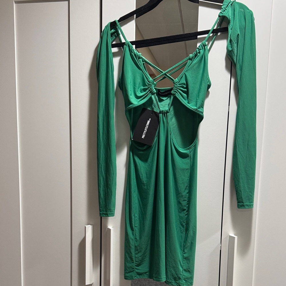 Lace Up Bodycon Dress - Picture 3 of 4
